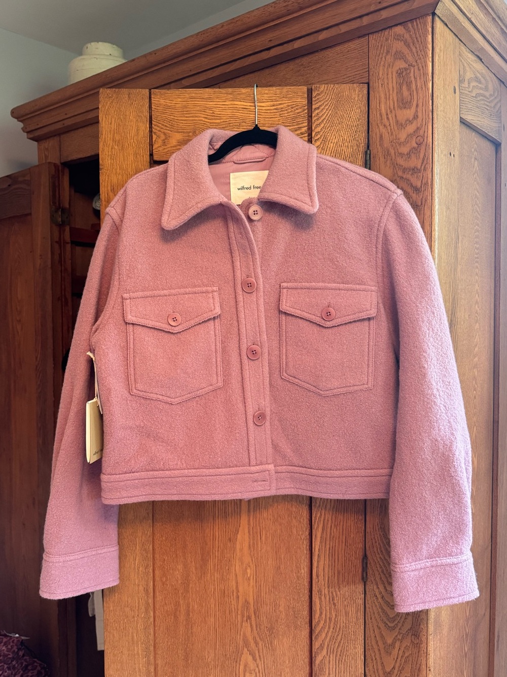 Wilfred Free Aritzia Ganna Jacket Purple Lavender Small NWT